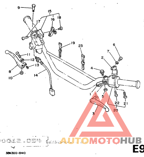 Handle switch. lever