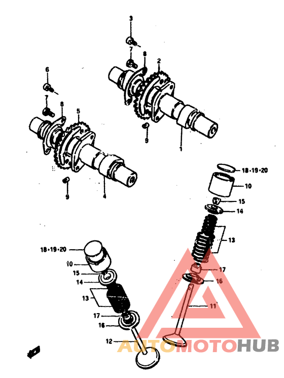 Распред вал-клапана