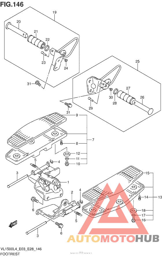Footrest (Vl1500L4 E03)