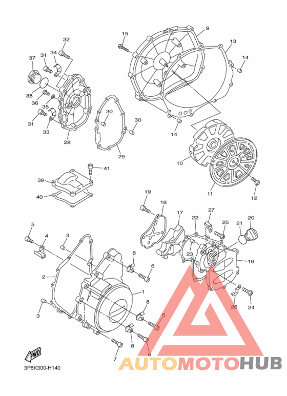 Crankcase cover ass`y  (v