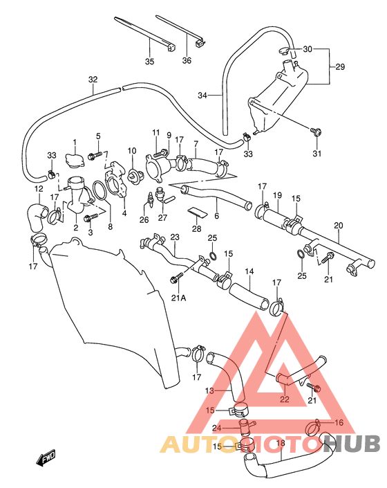 Радиатор hose