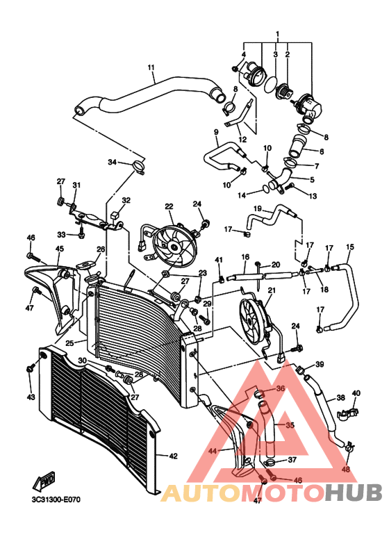 Радиатор и шланг