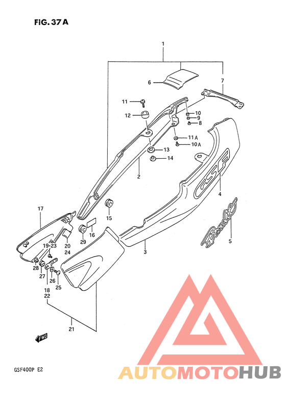 Обтекатель задний