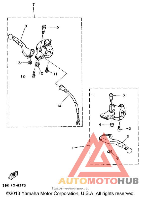 Handle switch - lever