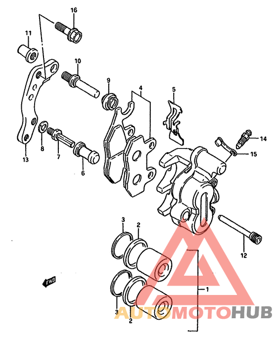 Передний суппорт