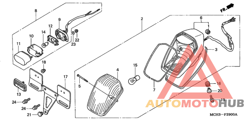 Taillight unit ass`y