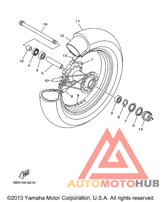 Переднее колесо