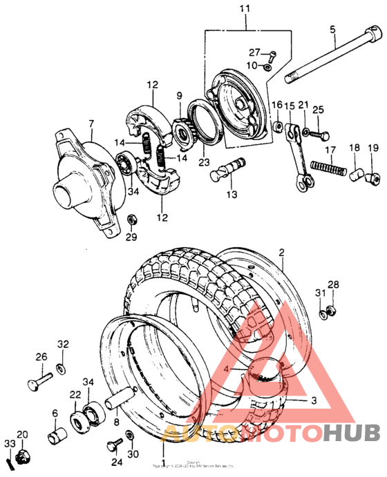 Переднее колесо