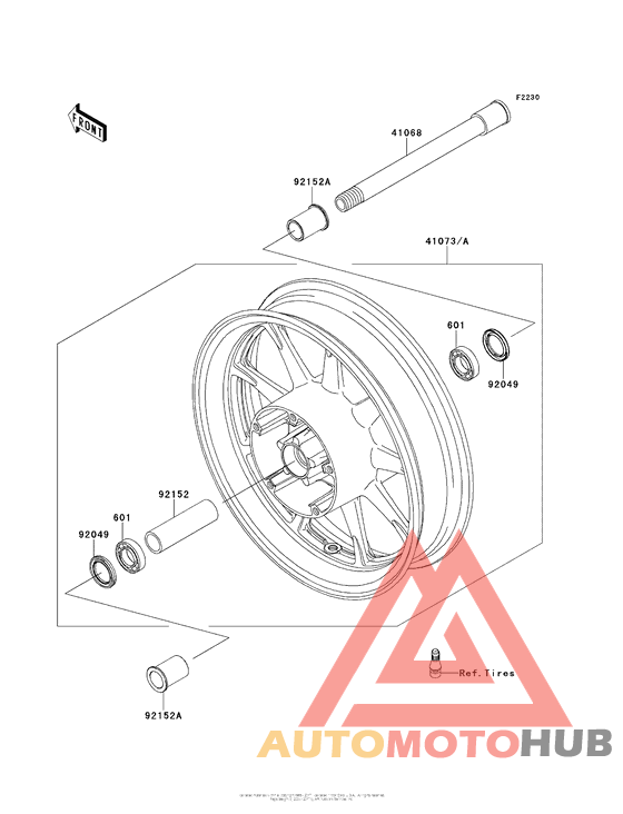 Переднее колесо