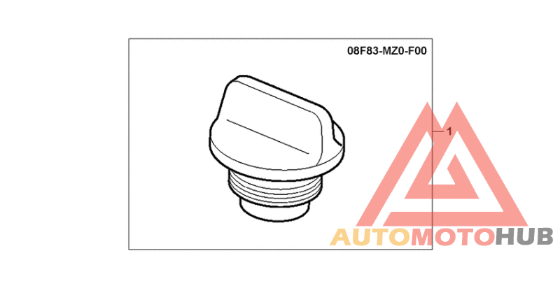Chrome oil cap
