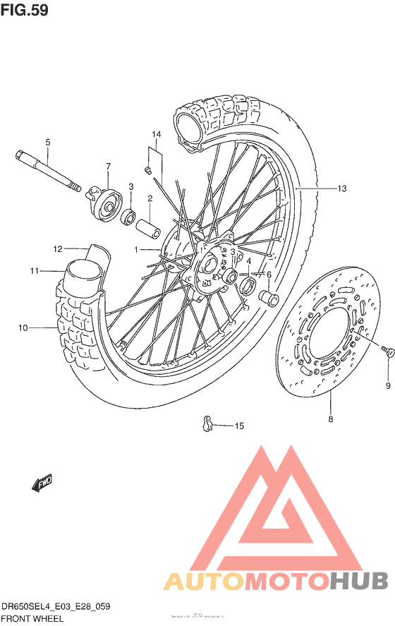 Переднее колесо