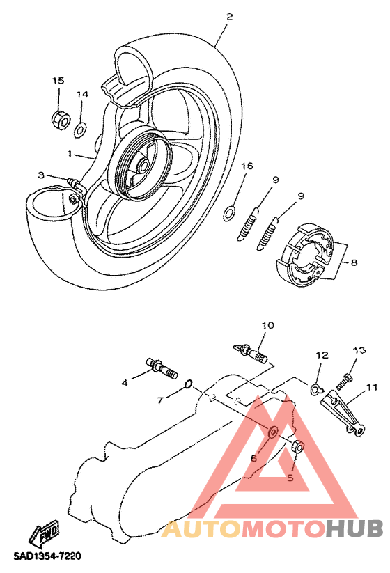 Переднее колесо