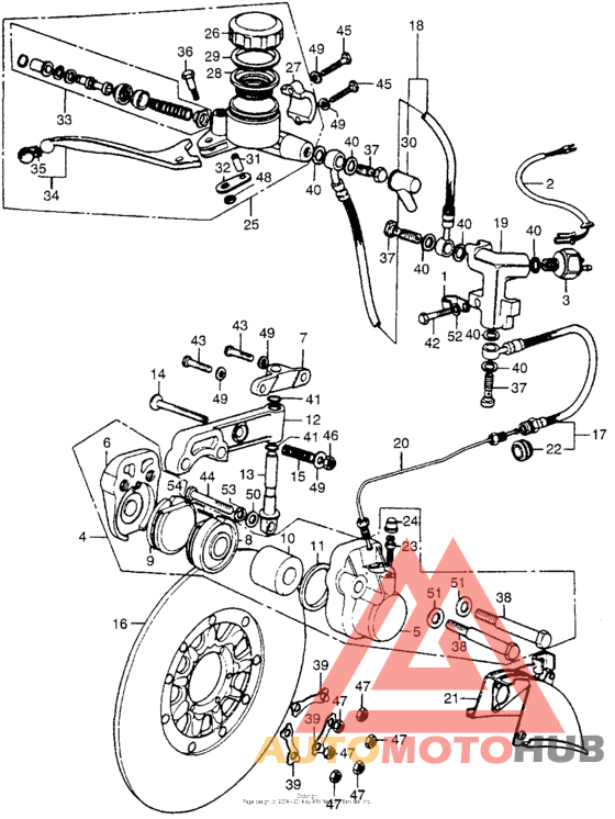Front brake master + cylinder