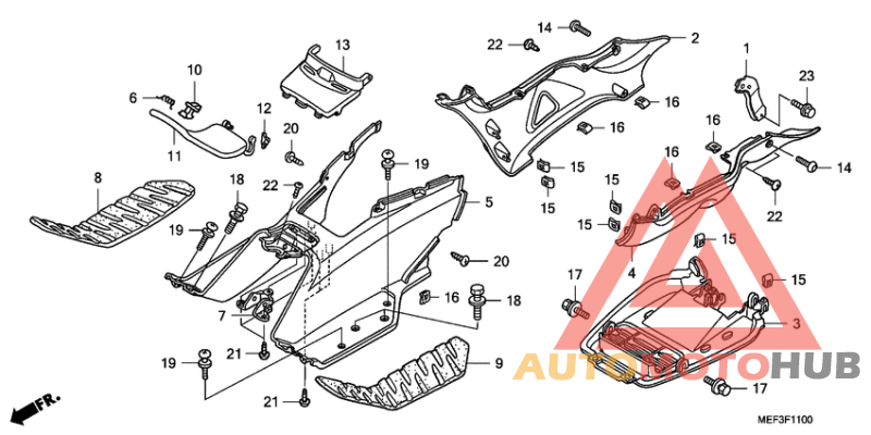 Floor step/under cover