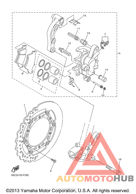 Передний суппорт