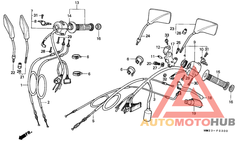 Handle lever/switch/ cable