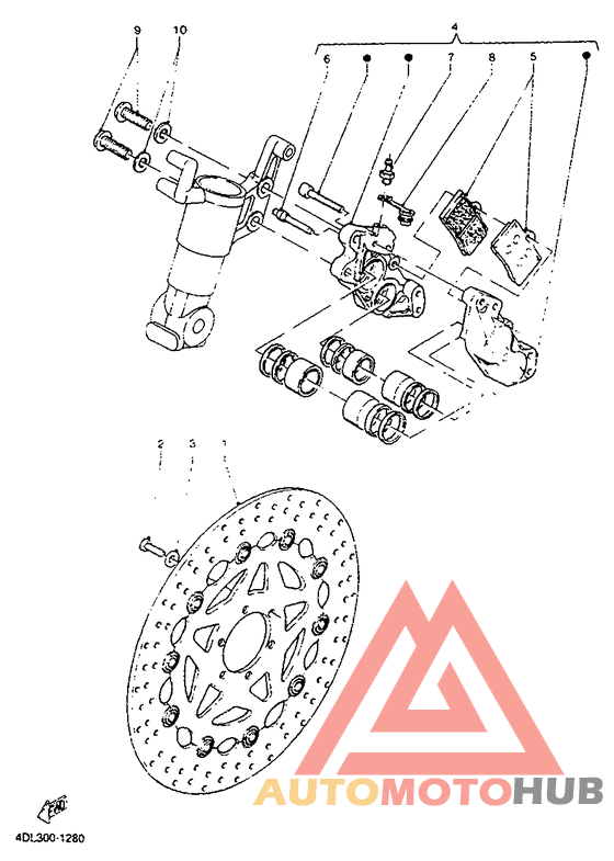 Front brake. caliper