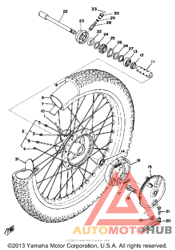 Переднее колесо