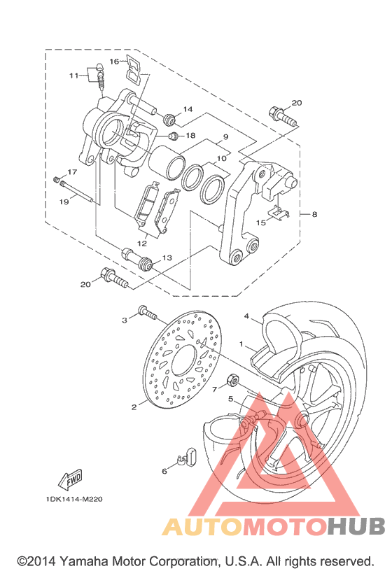 Переднее колесо