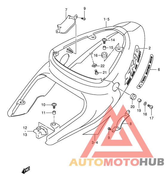 Обтекатель задний