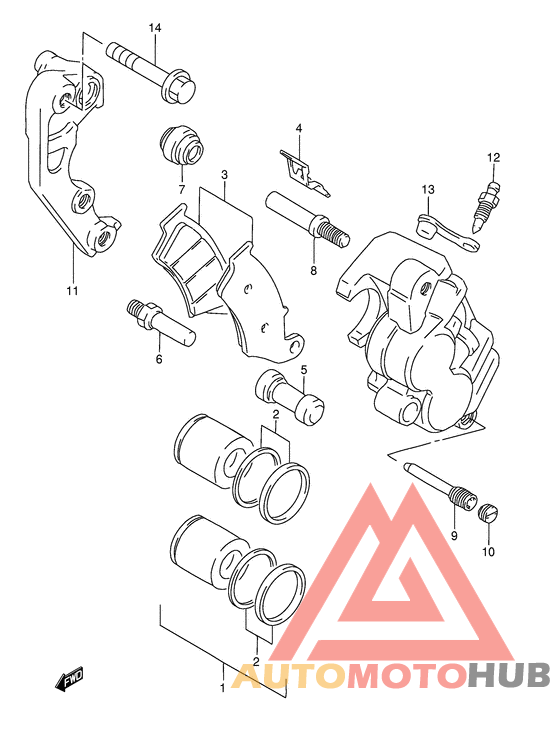 Передний суппорт