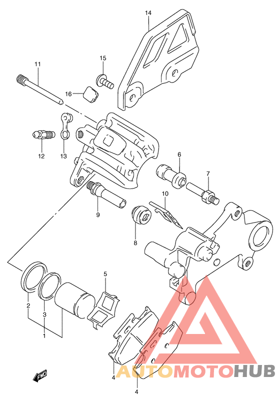 Задний суппортs
