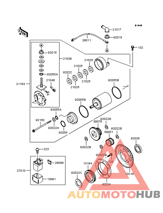 Starter motor/starter clutch