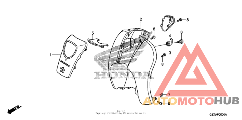 Front cover + leg shield