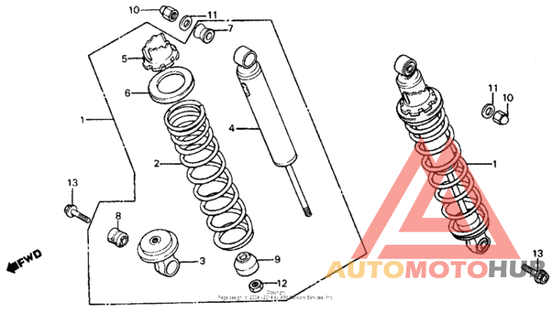 Задние амортизаторы
