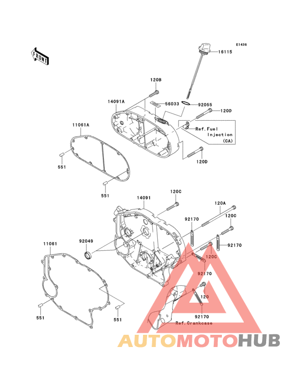 Крышки двигателя правые