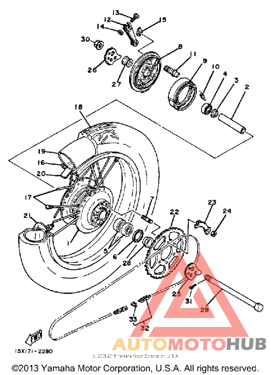 Переднее колесо