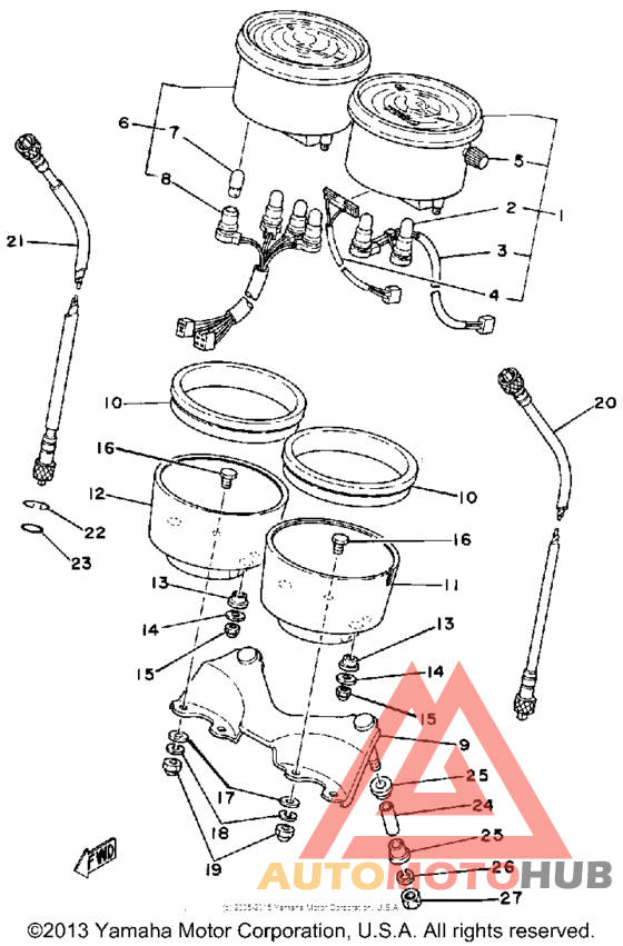Speedometer-tachometer