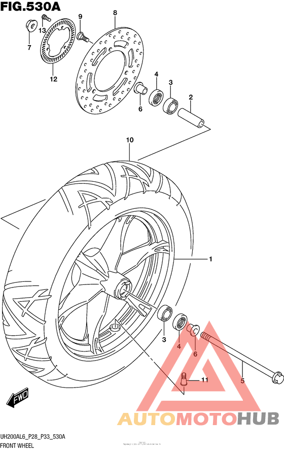 Front Wheel (Uh200Al6 P28)