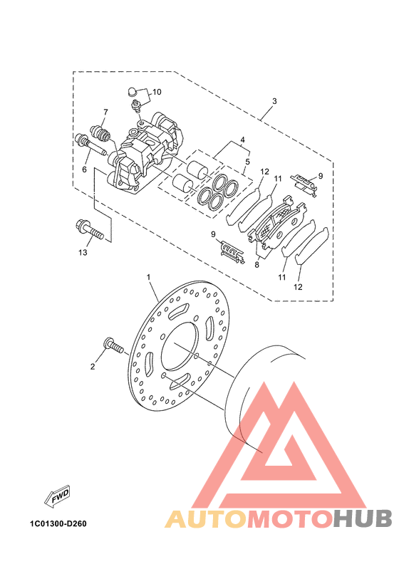 Задний суппорт