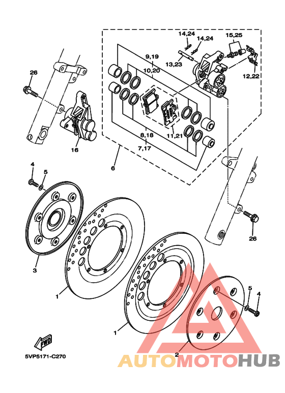 Передний суппорт
