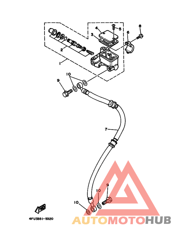 M. cylinder for disk brake