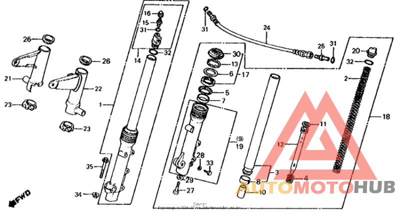 Cb650c front fork 81