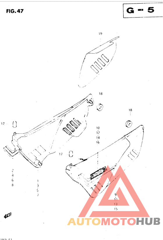 Обтекатель задний