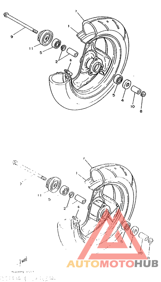 Переднее колесо