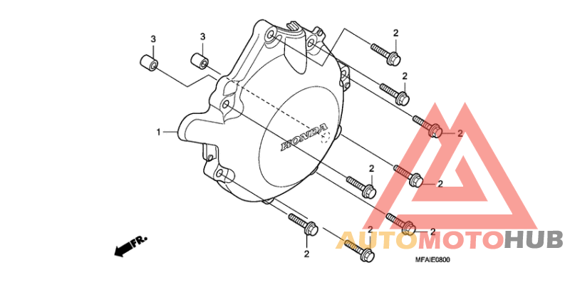 A.c. generator cover