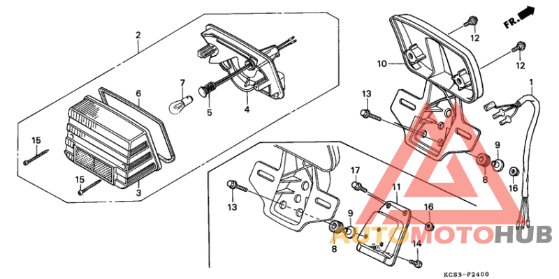 Taillight unit ass`y