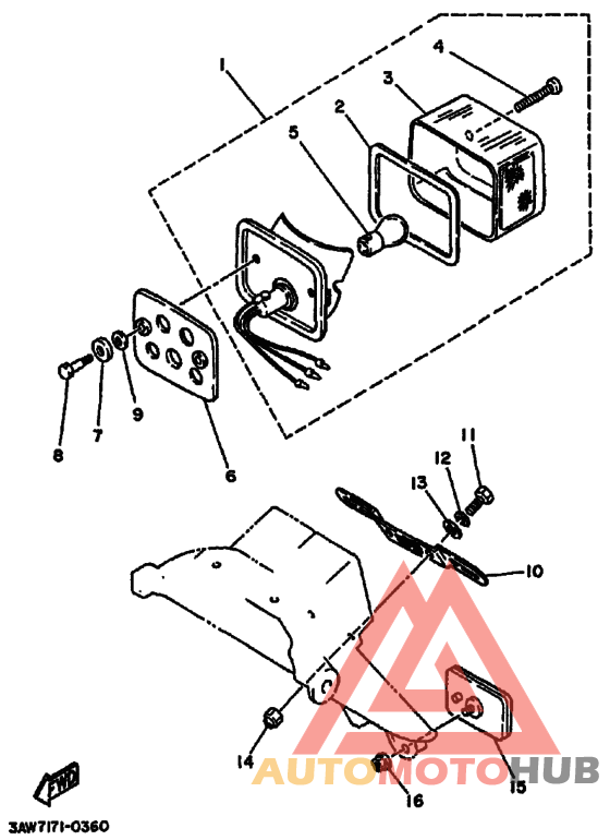 Taillight unit ass`y