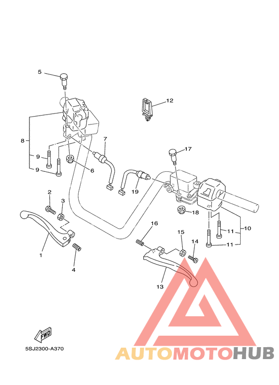 Handle switch. lever