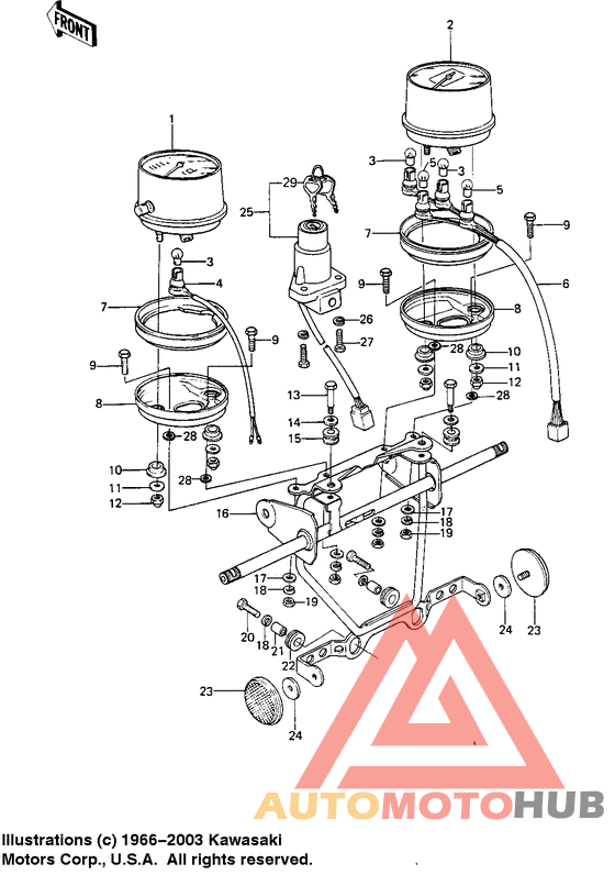 Meters/ignition switch
