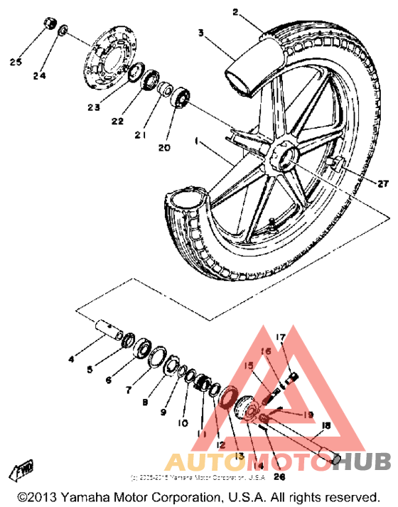 Переднее колесо