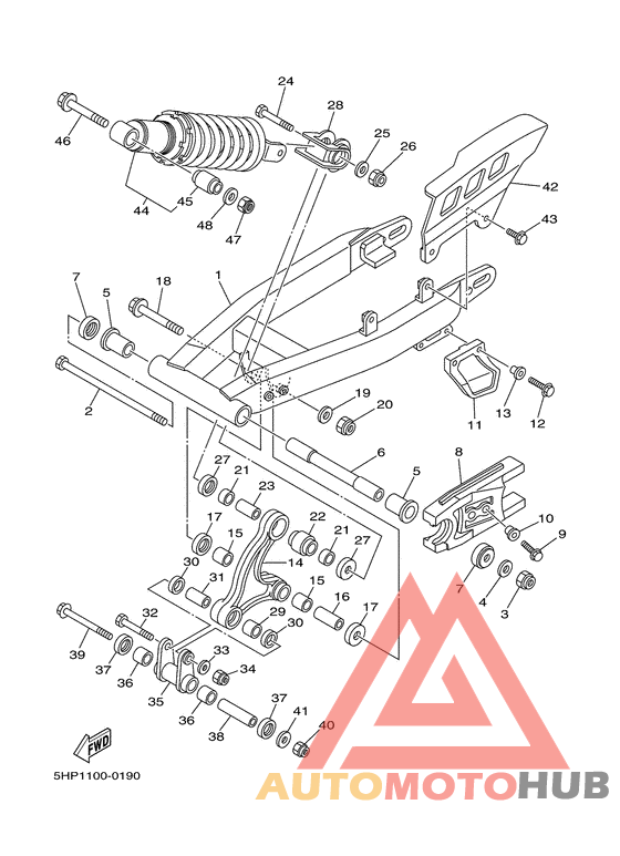 Rear arm. suspension