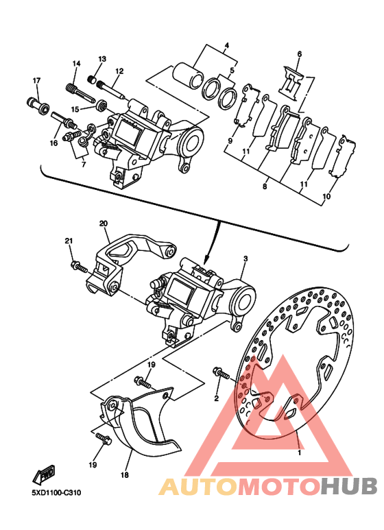 Задний суппорт