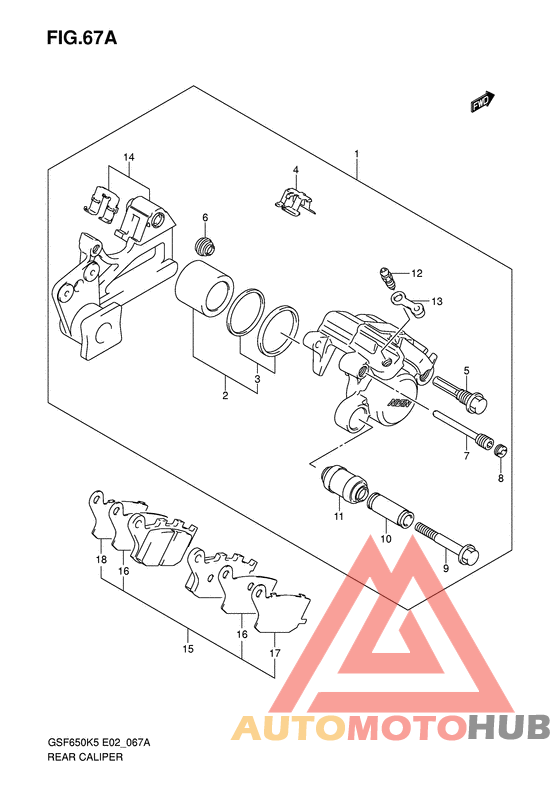 Задний суппорт