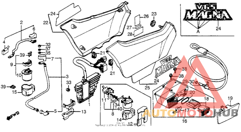 Side cover + rectifier
