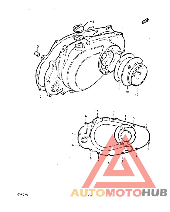 Crankcase rh cover